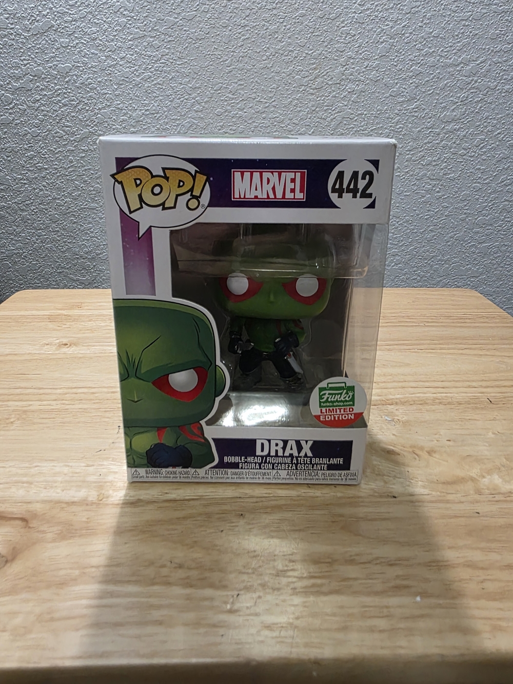 Funko Pop! Marvel Guardians of the Galaxy Drax #442 Funko Shop Limited Ed.